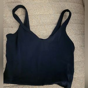 Lululemon size 2 cropped align tank - navy